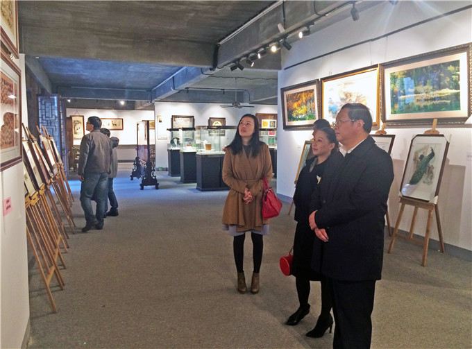 集團董事長王正喜一行考察調研愛濤文化藝術工程項目
