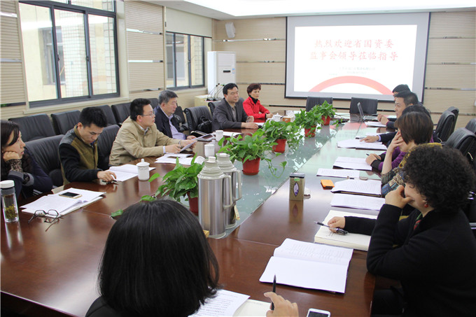 省國資委監事會到天泓集團交換意見