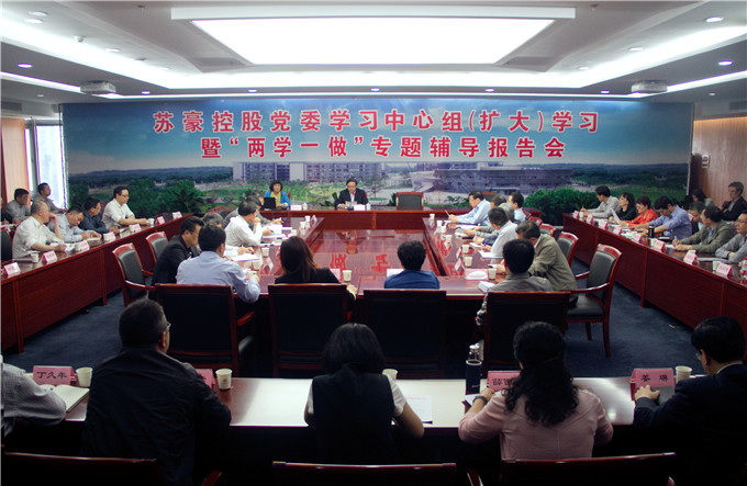 集團召開黨委中心組(擴大)學習暨“兩學一做”專題輔導報告會